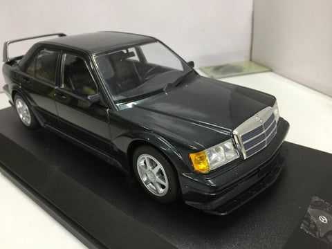 MINICHAMPS 1/18 MERCEDES-BENZ 190E 2.5-16 EVO 2 1990 BLUE-BLACK METALLIC (155 036100) (14507) (PIU250)