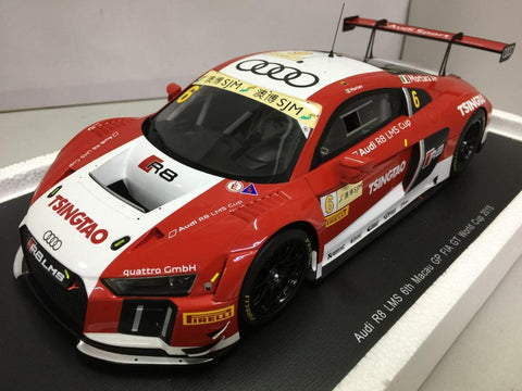 SPARK 1/18 AUDI R8 LMS 6th MACAU GP FIA GT WORLD CUP 2015 (PIU300)