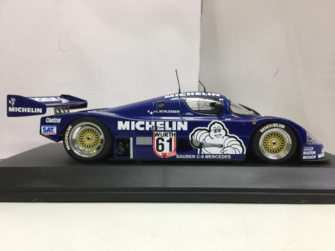 MINICHAMPS 1/18 SAUBER MERCEDES C9 JEAN-LOUIS SCHLESSER WINNER ADAC SUPERSPRINT 1987 (155 873581) (14381) (PIU250)