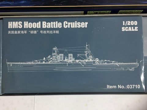TRUMPETER 1/200 HMS HOOD BATTLE CRUISER 英國皇家海軍"胡德"號戰列巡洋艦 (03710) (C1037-24)