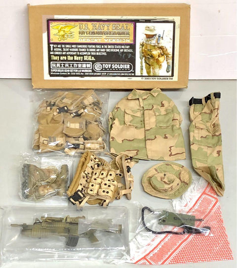 TOY SOLDIER 玩具士兵工作室US NAVY SEAL RIFLEMAN / GRENADIER DESERT VERSION SUPER DELUXE GEAR SET FOR 1/6 WARRIOR FIGURE (ELT-24-479)