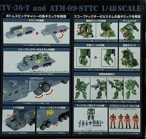TAKARA 71882 裝甲騎兵 運輸車 連 眼鏡鬥犬 套裝 1/48 ACTIC GEAR AG-EX08 MTV-36-T VOTOMS BIG CARRY AND ATM-09-STTC SCOPEDOG TURBO CUSTOM SET (BUY-SPK) 存
