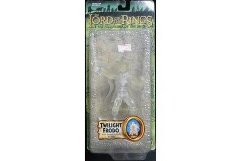 TOY BIZ 81374 魔戒 THE LORD OF THE RINGS THE FELLOWSHIP OF THE RING TWILIGHT FRODO WITH SWORD ATTACK WOOD (LOTR)