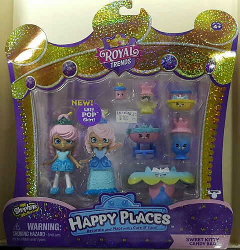 MOOSE 57595 皇室時尚 驚喜收集套裝 甜蜜的小貓糖果吧 SHOPKINS ROYAL TRENDS HAPPY PLACES SWEET KITTY CANDY BAR SET (EPC-2207A-32) 存