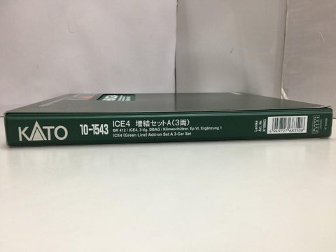 KATO N-GAUGE 10-1543 BR412 / ICE4, 3-tlg. DBAG/ Klimaschutzer, Ep. VI, Erganzung 1 ICE4 Add-on Set A 3-Car Set 10-1542 BR412 PRECISION RAILROAD MODELS (68350 K10952) (PIU400)
