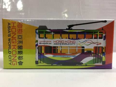 TOYEAST TINY CITY DIE-CAST MODEL CAR HONG KONG ASIA'S WORLD CITY TRAM 亞洲國際都會 ATC64711 (C1120-31)