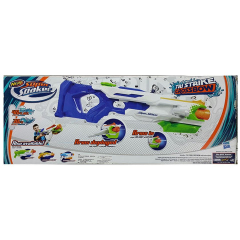 HASBRO NERF SUPER SOAKER TRI STRIKE CROSSBOW 88698 (EPC-558-56)
