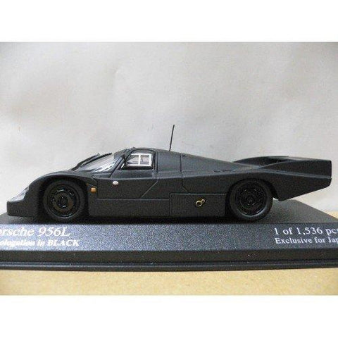 MINICHAMPS KYOSHO 1/43 PORSCHE 956L HOMOLOGATION IN BLACK (08059) (PIU104)
