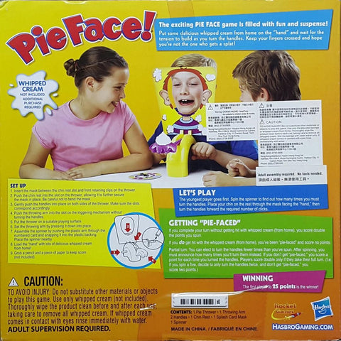 HASBRO GAMING B7063 PIE FACE 40666 (EPC-1402-40)