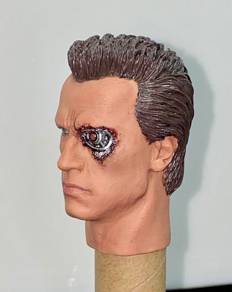 1:6 TOYS CUSTOM HOT MOVIE 散件 未來戰士 THE TERMINATOR (T1) - T800 頭雕 HEAD SCULPT (PIU80SA)
