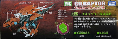 TAKARA TOMY 97201 索斯機械獸 盜賊龍 ZOIDS WILD ZW02 GILRAPTOR (EPC-1506-40) 存
