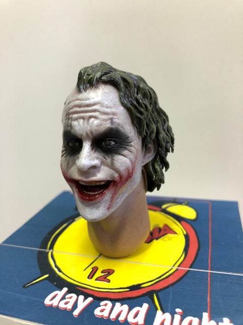 全新 1/6 TOYS CUSTOM HOT MOVIE 散件 BATMAN 蝙蝠俠 小丑 JOKER 頭雕 HEAD SCULPT b28293303
