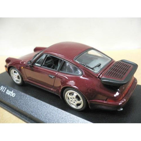 MINICHAMPS 1/43 PORSCHE 911 TURBO 1990 RED METALLIC (430 069106) (04445) (BUY)
