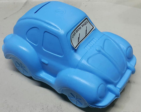 PLASTIC COIN BANK VW VOLKSWAGEN BEETLE CAR BANK WAGEN 粉藍色 福士甲蟲車 塑膠錢箱 (JPA-157) 1136527181