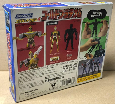 Bandai 44083 Blueswat combat cross 4 gold platinum 藍色特警組 金屬英雄系列