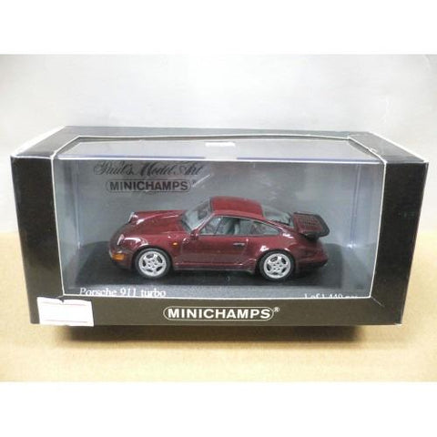 MINICHAMPS 1/43 PORSCHE 911 TURBO 1990 RED METALLIC (430 069106) (04445) (BUY)