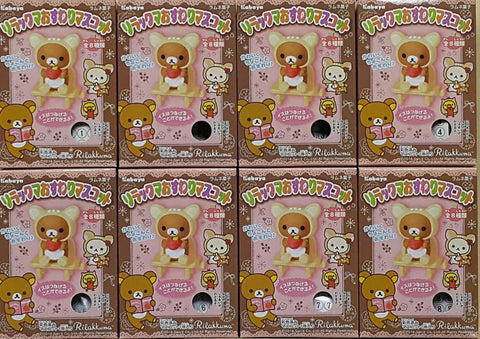 KABAYA 14596 鬆弛熊 坐姿吉祥物 圖畫書 蘋果 梨 小黃雞 葡萄 小白熊 小鹿  盒蛋套裝 SAN-X RILAKKUMA SITTING MASCOT PICTURE BOOK APPLE PEAR KIIROITORI GRAPE KORILAKKUMA KOJIKA SET (BUY-CW) 倉