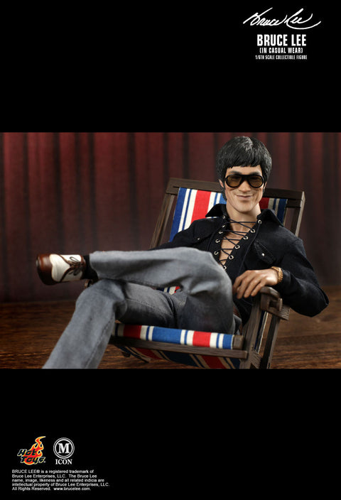 1:6 HOT TOYS M-ICON BRUCE LEE IN CASUAL WEAR 李小龍 便服版 17383 (ELT-78-700) b32300772
