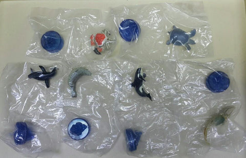 KAIYODO 海洋堂 荒俣宏 日本水族館立體生物圖錄 第三彈 龍吐珠 雀魚 豹紋海鱔 獅子魚 短尾真鯊 澳洲皇帝蟹 豬鼻龜 洪氏環企鵝 斑海豹 虎鯨 殺人鯨 藍鯨(骨格) 扭蛋套裝 ARAMATA HIROSHI CAPSULE AQUARIUM 3 SET (BUY)
