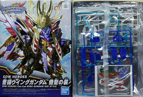 BANDAI 61784 SD高達世界英雄 08 曹操 飛翼高達 倚聖之裝 拼裝模型 SD GUNDAM WORLD HEROES 08 SDW HEROES CAO CAO WING GUNDAM ISEI STYLE MODEL KIT (EPC-2466-11) 存