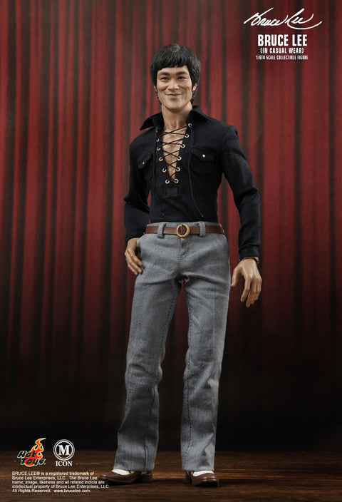 1:6 HOT TOYS M-ICON BRUCE LEE IN CASUAL WEAR 李小龍 便服版 17383 (ELT-78-700) b32300772