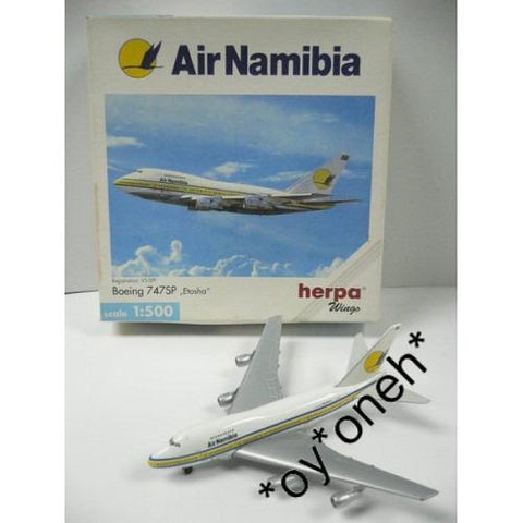 HERPA WINGS 1/500 AIR NAMIBIA BOEING 747SP "Etosha" V5-SPF (502573) (BUY)