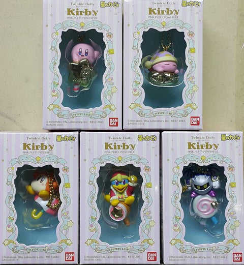 BANDAI 22485 任天堂 星之卡比 卡比 瓦豆魯迪 帝帝帝大王 魅塔騎士 吊飾 盒蛋套裝 TWINKLE DOLLY NINTENDO KIRBY WADDLE DEE KING DEDEDE META KNIGHT CHARM SET (EPC-1746-55s) 存