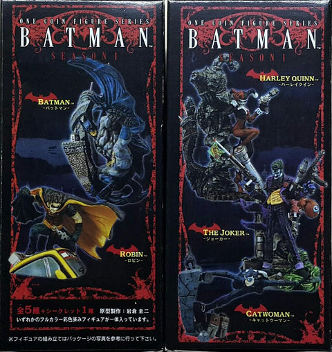 KOTOBUKIYA 89090 壽屋 一枚硬幣人偶系列 蝙蝠俠 第一彈 蝙蝠俠 羅賓 小丑女 小丑 貓女 盒蛋套裝 連隱藏版 ONE COIN FIGURE SERIES BATMAN SEASON 1 BATMAN ROBIN HARLEY QUINN THE JOKER CATWOMAN SET WITH SECRET (BUY-MC) 存