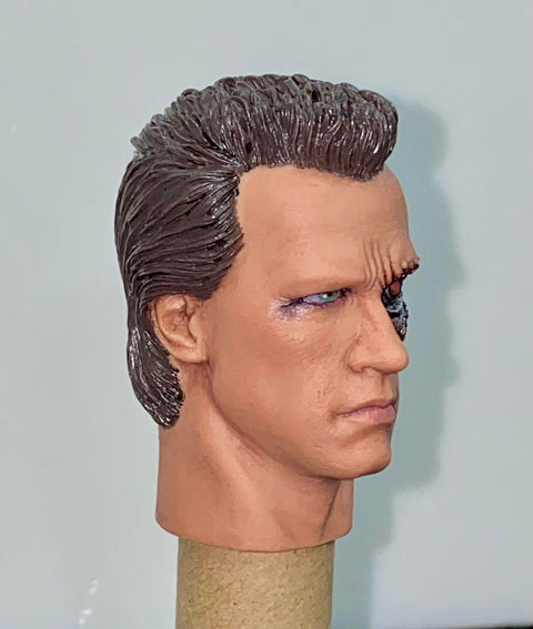 1:6 TOYS CUSTOM HOT MOVIE 散件 未來戰士 THE TERMINATOR (T1) - T800 頭雕 HEAD SCULPT (PIU80SA)
