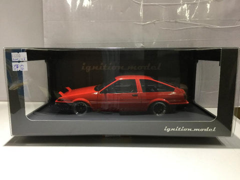 IGNITION MODEL 1/18 TOYOTA SPRINTER TRUENO AE86 3 DOOR GTV RED (90538) (P15M-116)