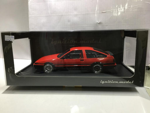 IGNITION MODEL 1/18 TOYOTA SPRINTER TRUENO AE86 3 DOOR GT APEX RED BLACK (90537) (P15M-116)