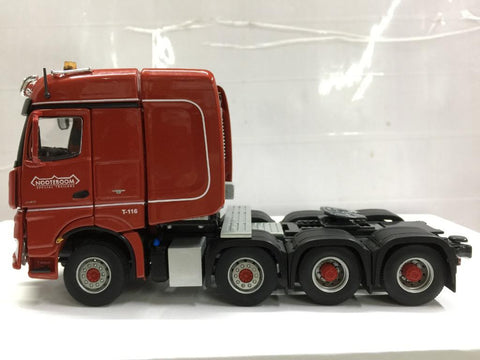 IMC 1/50 NOOTEBOOM RED LINE MERCEDES-BENZ AROCS SLT BIGSPACE 8X4 572.23.93 (31-0177) (C1128-5)