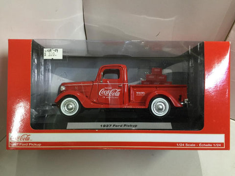 MOTORCITY 1/24 1937 Ford Coca-Cola Pickup with 6 Bottle Cartons (424065) (24065) (C1128-59)