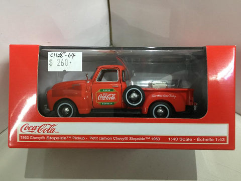 MOTORCITY 1/43 1953 Coca Cola Chevy Pickup with Metal Cooler (478104) (78104) (C1128-64)