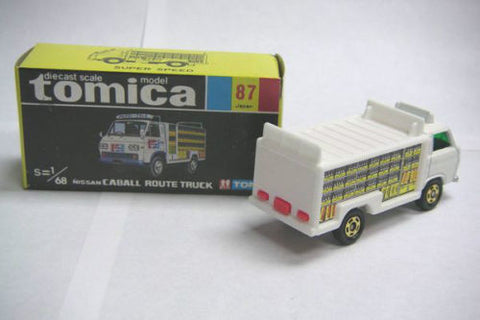 VINTAGE TOMICA 87 - NISSAN CABALL ROUTE TRUCK MADE IN JAPAN (PIU20)
