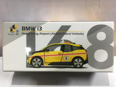 TOYEAST TINY CITY 168 DIE-CAST MODEL CAR BMW i3 HONG KONG AIRPORT ATC64624 12204 (C1120-35)