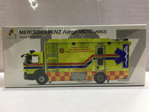 TOYEAST TINY CITY 187 DIE-CAST MODEL CAR MERCEDES-BENZ ATEGO MCTC A802 HONG KONG FSD ATC64667 00058 (C1120-22)