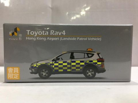 TOYEAST TINY CITY DIE-CAST MODEL CAR TOYOTA RAV4 HONG KONG AIRPORT LPV ATC64440 14152 (C1120-38)