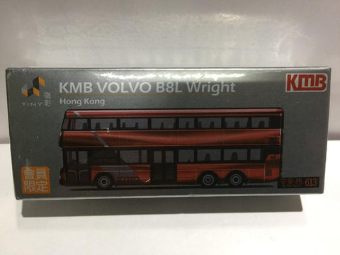 TOYEAST TINY CITY DIE-CAST MODEL CAR KMB VOLVO B9TL WRIGHT 613 KMB-M-2020058 00128 (C1120-61)