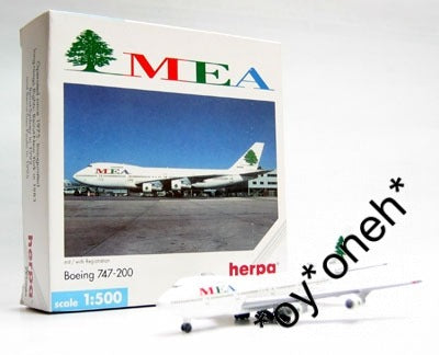 HERPA WINGS 1/500 MEA BOEING 747-200 (502627)