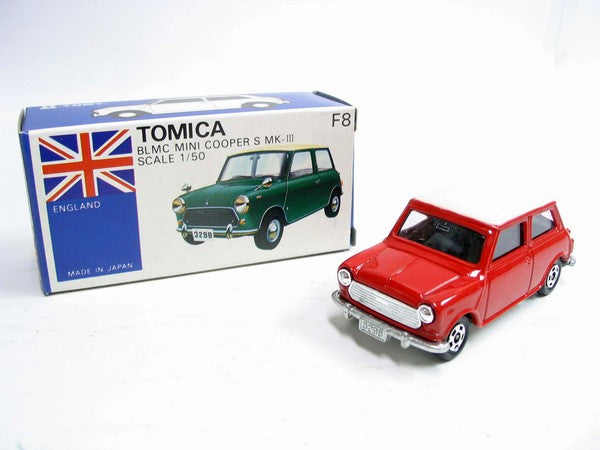 VINTAGE TOMICA F8 外國車ENGLAND - BLMC MINI COOPER S MK-III MADE 