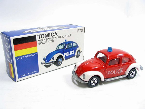VINTAGE TOMICA F70 外國車WEST GERMANY - VOLKSWAGEN POLICE CAR MADE