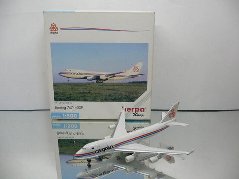 HERPA WINGS 1/500 CARGOLUX BOEING 747-400F (511681)